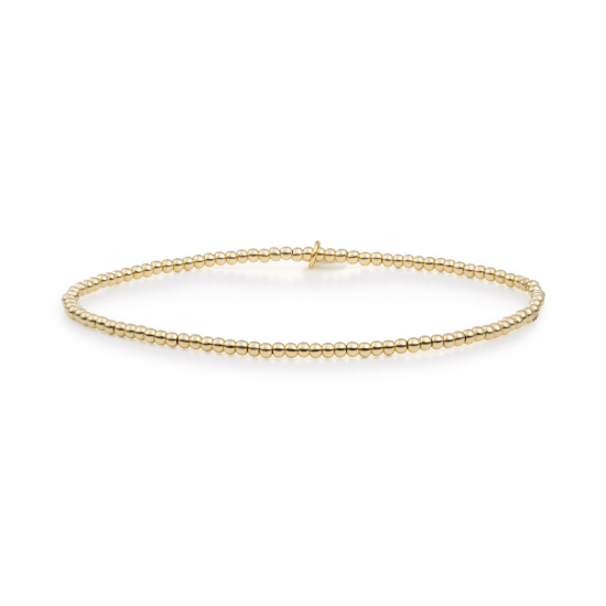 Sparkling jewels bracelet gold plated saturn small gold 2mm - 2009876