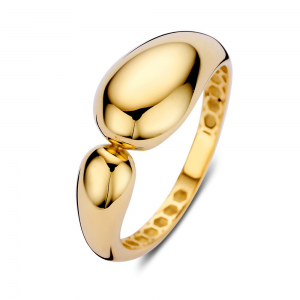 Gouden ring open met organische vormen - 2009905 Gouden ring open met organische vormen - 2009905