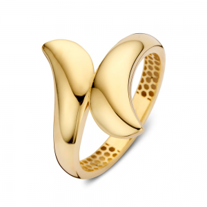 Gouden ring met twee afgeronde punten poli - 2009907 Gouden ring met twee afgeronde punten poli - 2009907