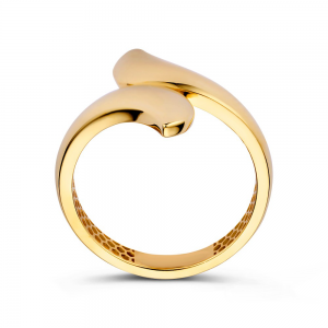 Gouden ring met twee afgeronde punten poli - 2009907 Gouden ring met twee afgeronde punten poli - 2009907