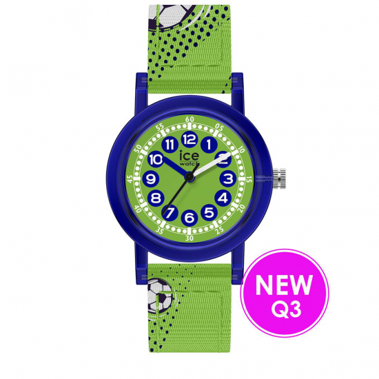 Ice watch kinder horloge met  groene band en blauwe kast - 2009944