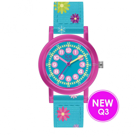 Ice watch roze kast met bloemen in de band - 2009947