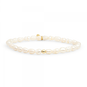 Sparkling Jewels pearl saturn small gold 4mm - 2010009