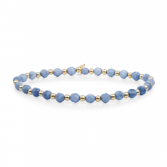 Sparkling Jewels braceletBlue aventurine interstellar gold - 2010028