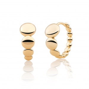 Sparkling Jewels earrings beaded huggies gold - 2010049 Sparkling Jewels earrings beaded huggies gold - 2010049