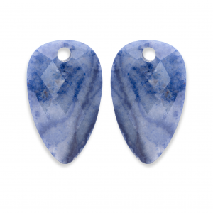 Sparkling Jewels earstones blossom facet blue aventurine - 2010061 Sparkling Jewels earstones blossom facet blue aventurine - 2010061