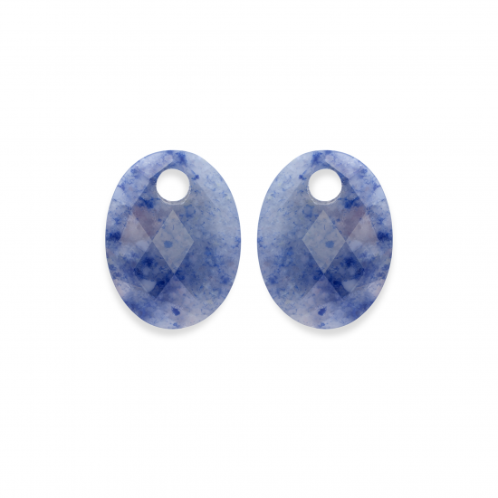 Sparkling Jewels earstonesmedium oval blue aventurine - 2010063