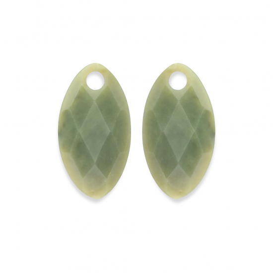 Sparkling Jewels earstones Leaf southern jade quartz earleaf small - 2010066