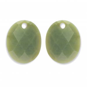 Sparkling Jewels earstones large oval  southern jade - 2010067 Sparkling Jewels earstones large oval  southern jade - 2010067
