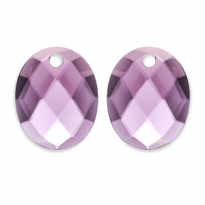 Sparkling Jewels earstones large oval pink purple quartz - 2010068 Sparkling Jewels earstones large oval pink purple quartz - 2010068