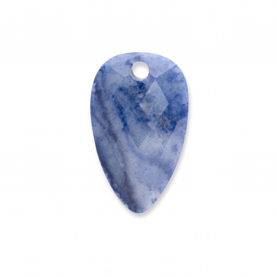 Sparkling Jewels pendant gemstone facet blossom blue aventurine - 2010073