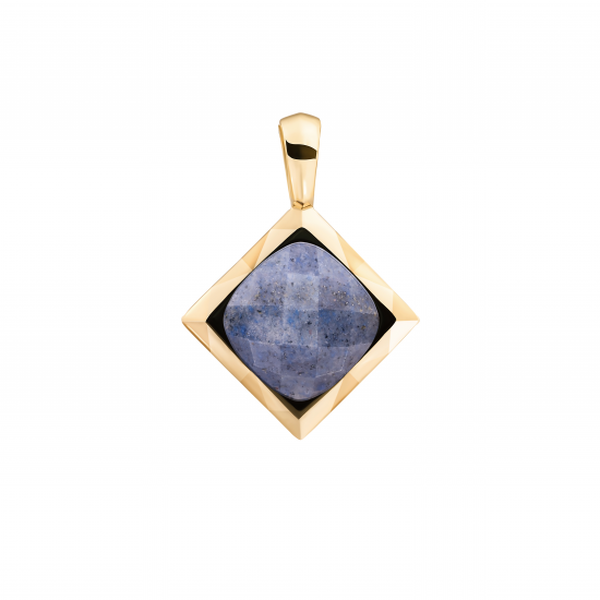 Sparkling Jewels pendant goldblue aveturine cushion cut amulet - 2010086