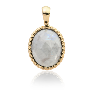 Sparkling jewels twist amulet moonstone gold - 2010109 Sparkling jewels twist amulet moonstone gold - 2010109