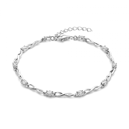 Rosa di luca zilveren armband met zirconia - 2010164