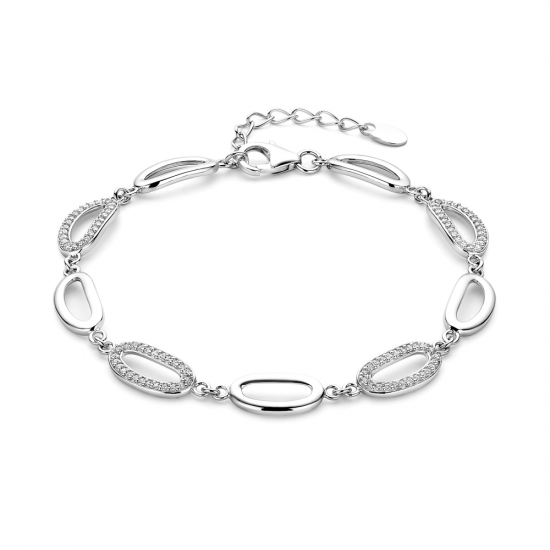 Rosa di luca zilveren armband met zirconia - 2010165