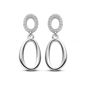 Rosa di Luca oorhangertje ovale schakels een gezet met zirconia - 2010178 Rosa di Luca oorhangertje ovale schakels een gezet met zirconia - 2010178