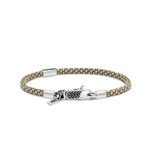 Silk paracord armband uit de alpha collectiebruin beige tinten - 2010249 Silk paracord armband uit de alpha collectiebruin beige tinten - 2010249