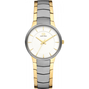 Danish design titanium dames horloge bicolor - 2010264