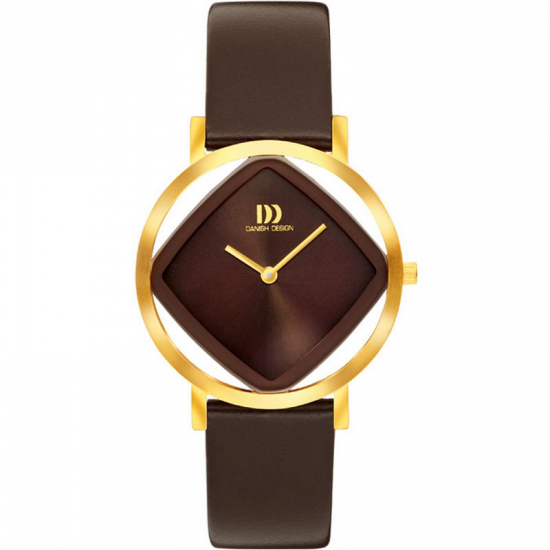 Danish design dames horloge double met bruine band - 2010266