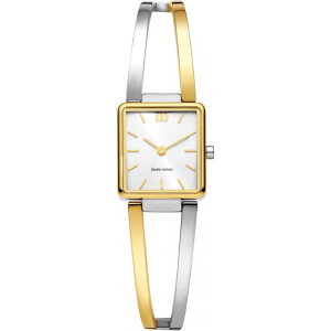 Danish design dames horloge bicolor met open spang band - 2010268