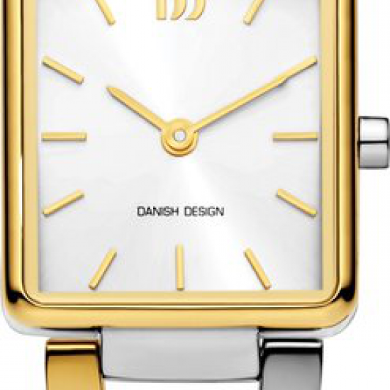 Danish design dames horloge bicolor met open spang band - 2010268