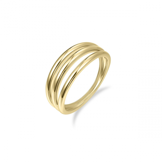 Gouden ring met drie banen - 2010297