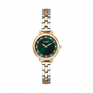 Olympic dames horloge bicolor met stalen band - 2010311 Olympic dames horloge bicolor met stalen band - 2010311