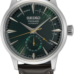 Seiko Presage met bruin lederen lakband en groene wijzerplaat - 2010312 Seiko Presage met bruin lederen lakband en groene wijzerplaat - 2010312