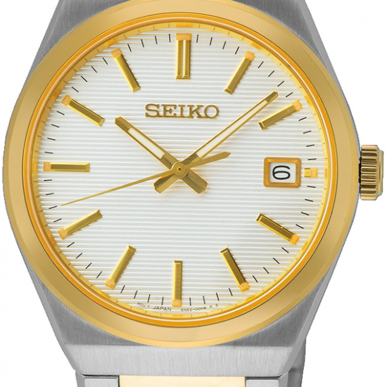 Seiko heren bicolor horloge met saffier glas 10BAR - 2010319