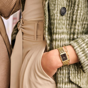Danish design dames horloge double met bruine wijzerplaat - 2010341 Danish design dames horloge double met bruine wijzerplaat - 2010341