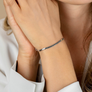 ZINZI zilveren armband met platte schakels - 2010376 ZINZI zilveren armband met platte schakels - 2010376