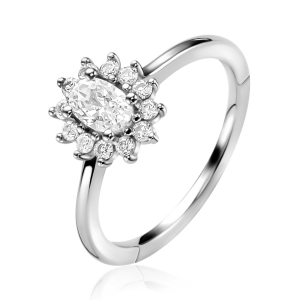 ZINZI entourage ring gezet met zirconia's - 2010390