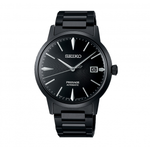 Seiko heren horloge Presage automaat zwart gecoate kast en band - 2010405 Seiko heren horloge Presage automaat zwart gecoate kast en band - 2010405