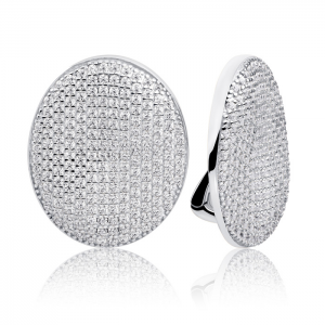 Sprakling jewels fuse pushback earrings silver - 2010435 Sprakling jewels fuse pushback earrings silver - 2010435