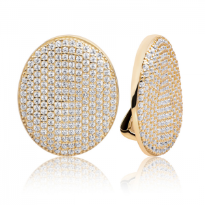 Sprakling jewels fuse pushback earrings gold - 2010436 Sprakling jewels fuse pushback earrings gold - 2010436