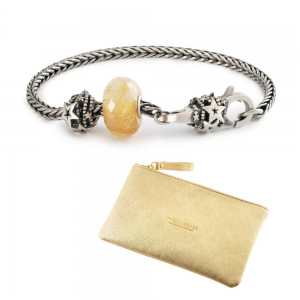 Trollbeads; amrband hemelse wensen armband en etui - 2010503