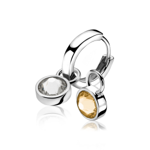 Zinzi creoolhanger swarovski dubbel - 2010566 Zinzi creoolhanger swarovski dubbel - 2010566