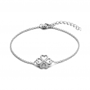 Rosa di luca armband met klavertje vier er tussen - 2010594