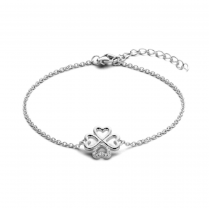 Rosa di luca armband met klavertje vier er tussen - 2010594