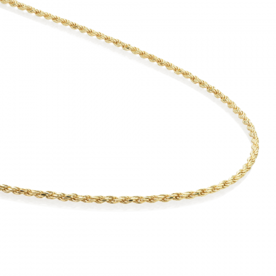 Sparkling Jewels; necklace rope chain gold plated 45cm - 2010654