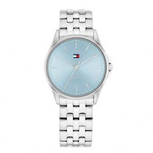 Tommy Hilfiger dames horloge Jade staal met blauwe plaat - 2010659 Tommy Hilfiger dames horloge Jade staal met blauwe plaat - 2010659