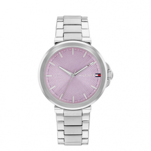 Tommy Hilfiger dames horloge Lori met stalen band en kast , paarse wijzerplaat - 2010662 Tommy Hilfiger dames horloge Lori met stalen band en kast , paarse wijzerplaat - 2010662