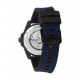 Tommy Hilfiger heren horloge  automatic TH85 carbon kast met nylon/siliconene blauw zwarte band - 2010663