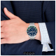 Tommy Hilfiger heren horloge TH85chronon horloge met stalen band blauw groene plaat - 2010667