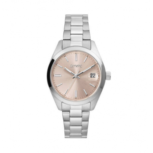Olympic ,dames horloge  stalen kast en band champagne plaat - 2010725 Olympic ,dames horloge  stalen kast en band champagne plaat - 2010725