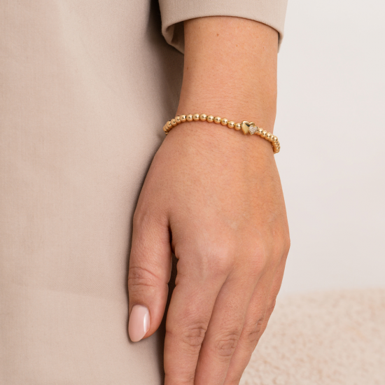 Sparkling Jewels mom bracelet gold - 2010777