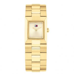 Tommy hilfiger dames horloge Ivy geelgoud kleur 21x25mm - 2010790 Tommy hilfiger dames horloge Ivy geelgoud kleur 21x25mm - 2010790