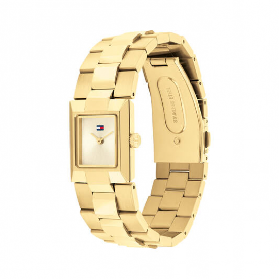 Tommy hilfiger dames horloge Ivy geelgoud kleur 21x25mm - 2010790