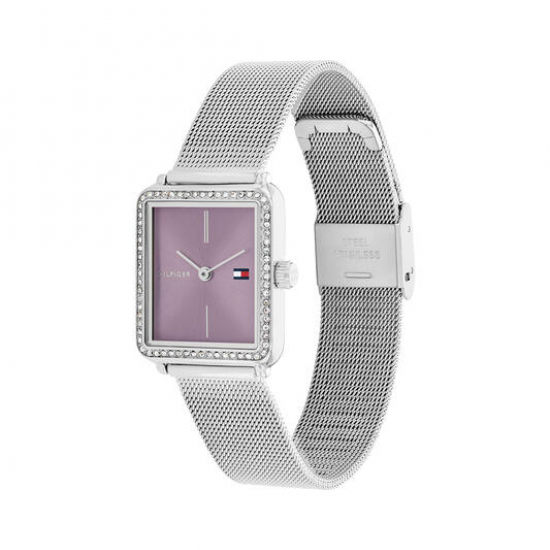 Tommy hilfiger dames horloge Tea staal met mesh band 21x25mm - 2010792