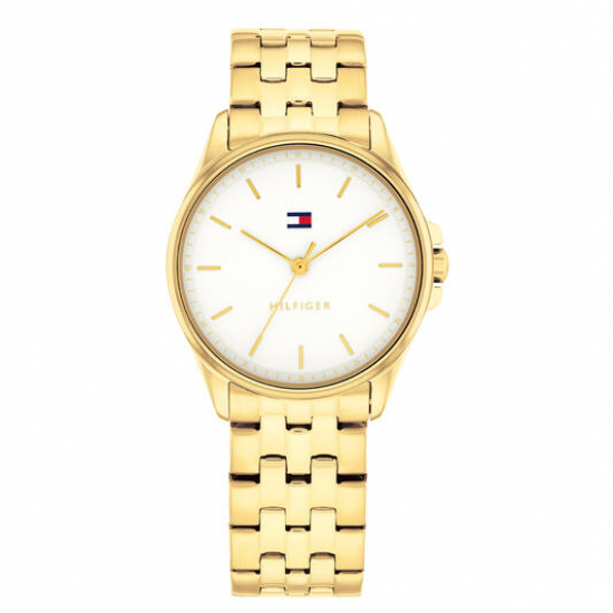 Tommy Hilfiger dames horloge Jade geelgoudkleur 30mm - 2010794
